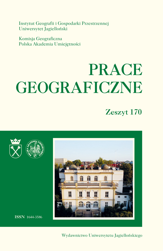 okładka czasopisma Prace Geograficzne