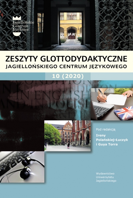 okładka  Zeszyty Glottodydaktyczne Zeszyt 10 (2020)