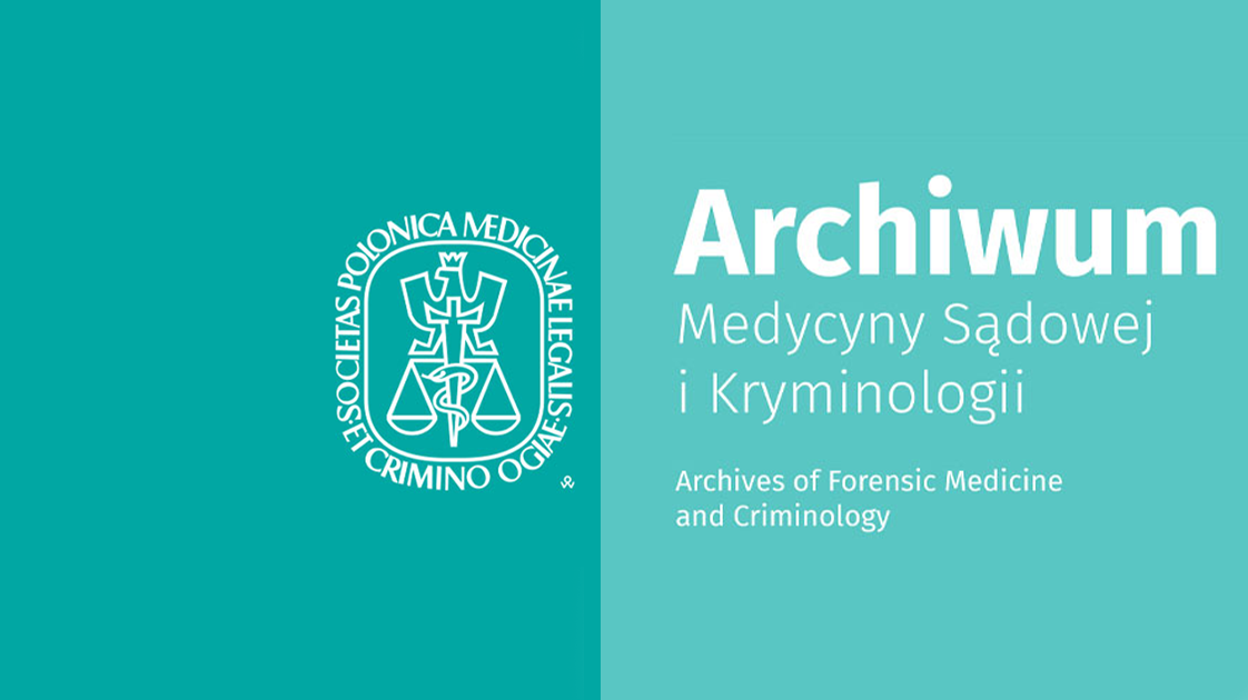 "Archives of Forensic Medicine and Criminology" cover