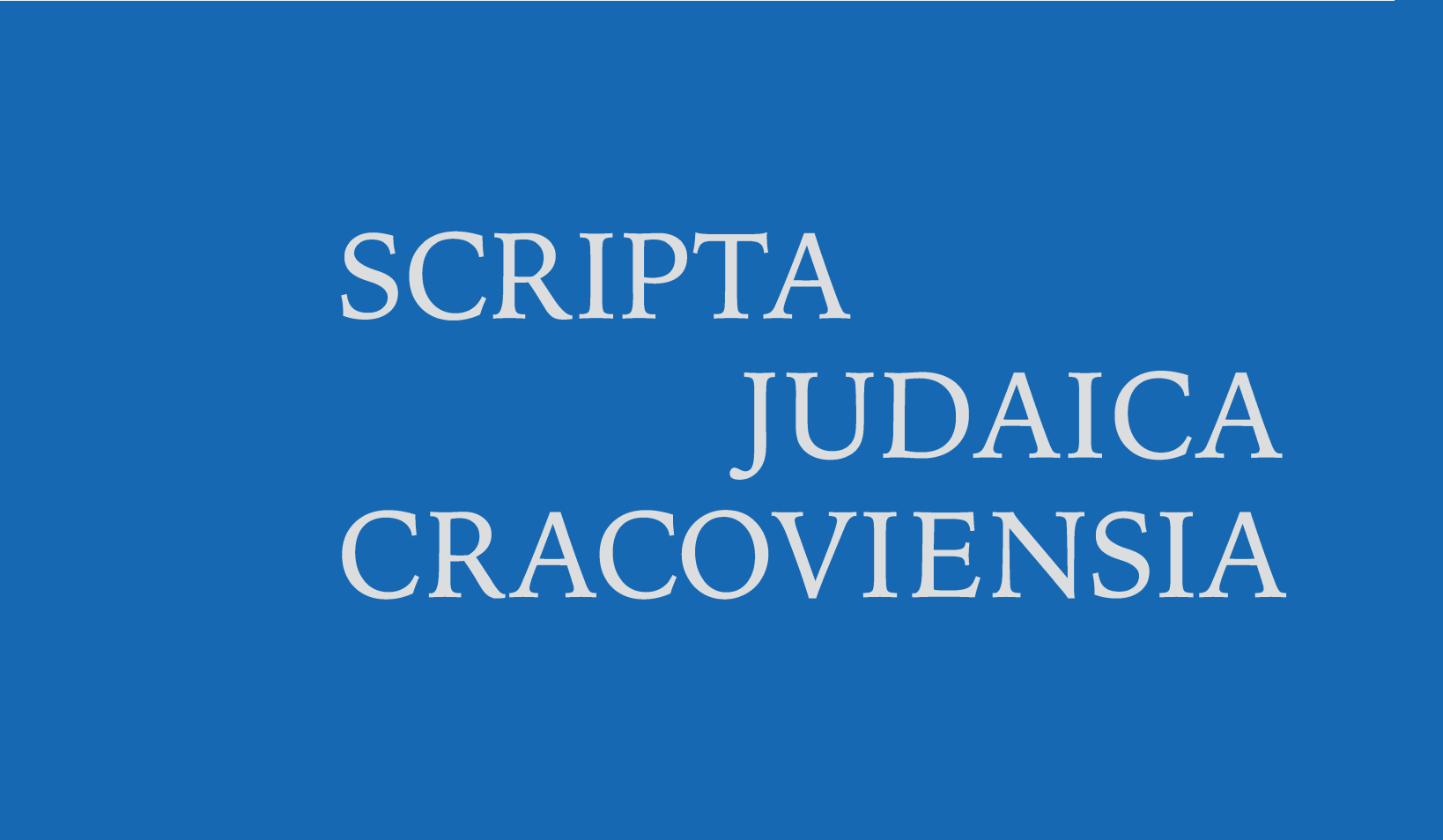 Logo Scripta Judaica Cracoviensia