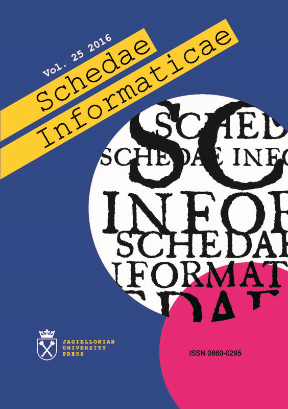 Schedae Informaticae cover