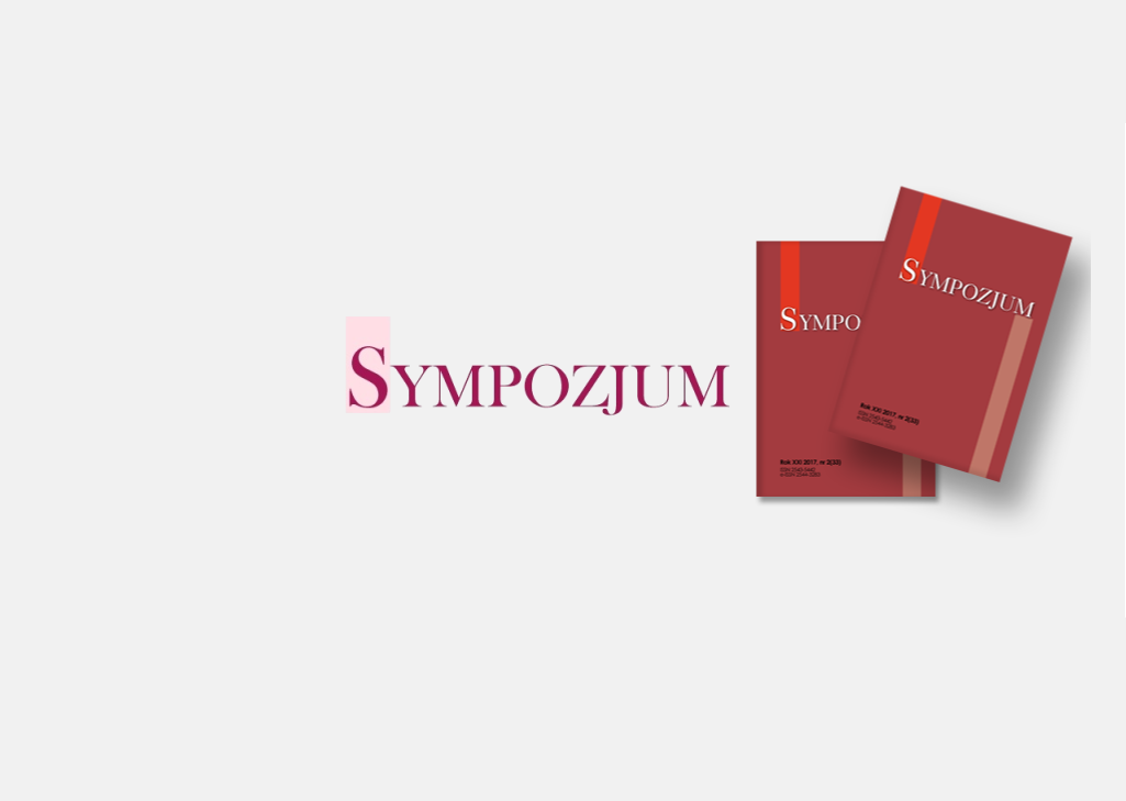 banner of the journal "Sympozjum"