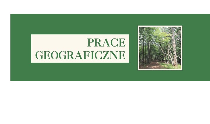 banner czasopisma "Prace Geograficzne"