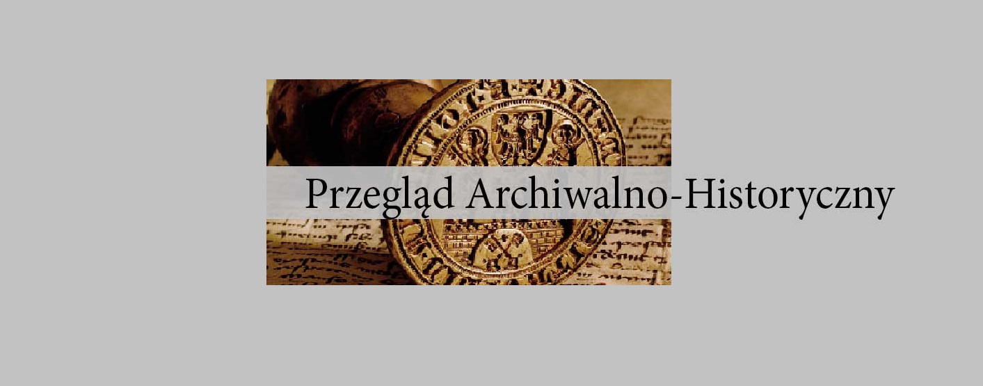 banner czasopisma "Przegląd Archiwalno-Historyczny"