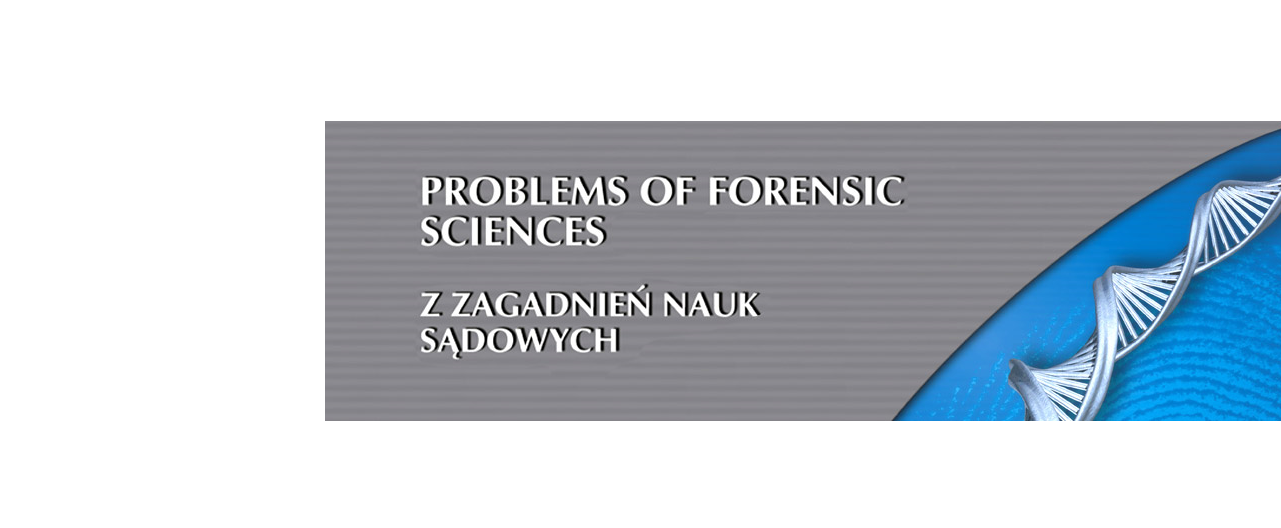 banner of Problems of Forensic Sciences