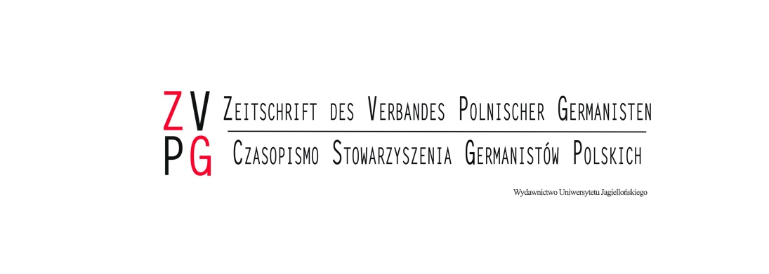 banner Zeitschrift des Verbandes Polnischer Germanisten