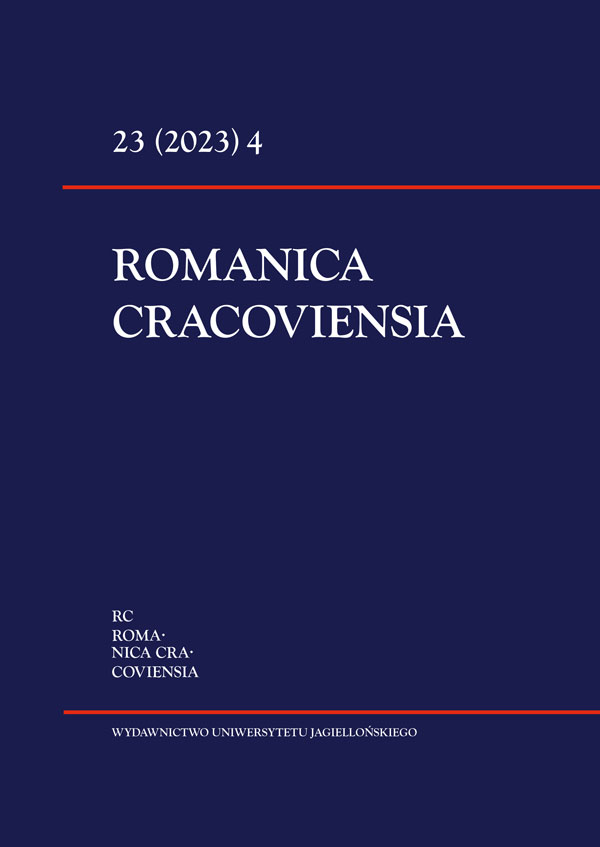 Okładka Romanica Cracoviensia 23 (2023) Numer 4
Les objets de la philologie: temps, imagination, fiction