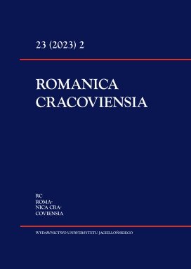 Cover of Romanica Cracoviensia 23 (2023) 2