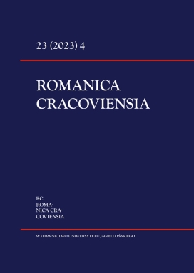 Cover of Romanica Cracoviensia 23 (2023) Issue 4