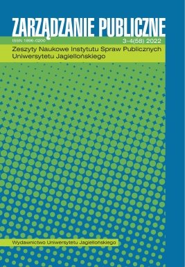 Okładka Zarządzanie Publiczne 3-4/2022