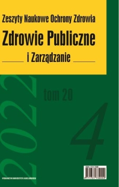 Cover of Zdrowie Publiczne i Zarządzanie 4/2022