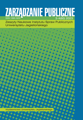 Okładka do Zarządzanie Publiczne 3-4, 2023 