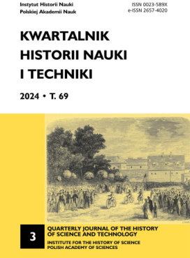 okładka Kwartalnika Historii Nauki i Techniki, nr 3/2024