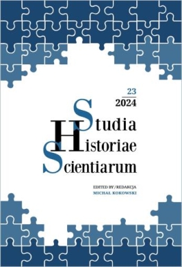 okładka Studia Historiae Scientiarum