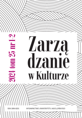 okładka czasopisma "Zarządzanie w Kulturze"