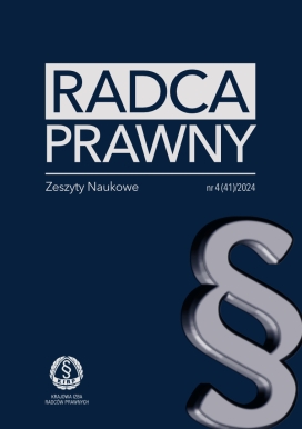 okładka czasopisma "Radca Prawny"