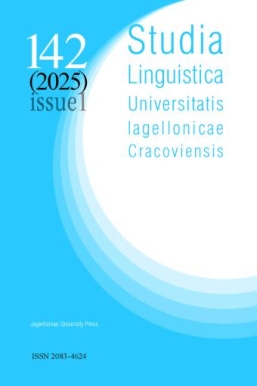 Okładka Studia Linguistica UIC 2025,  142 (1)